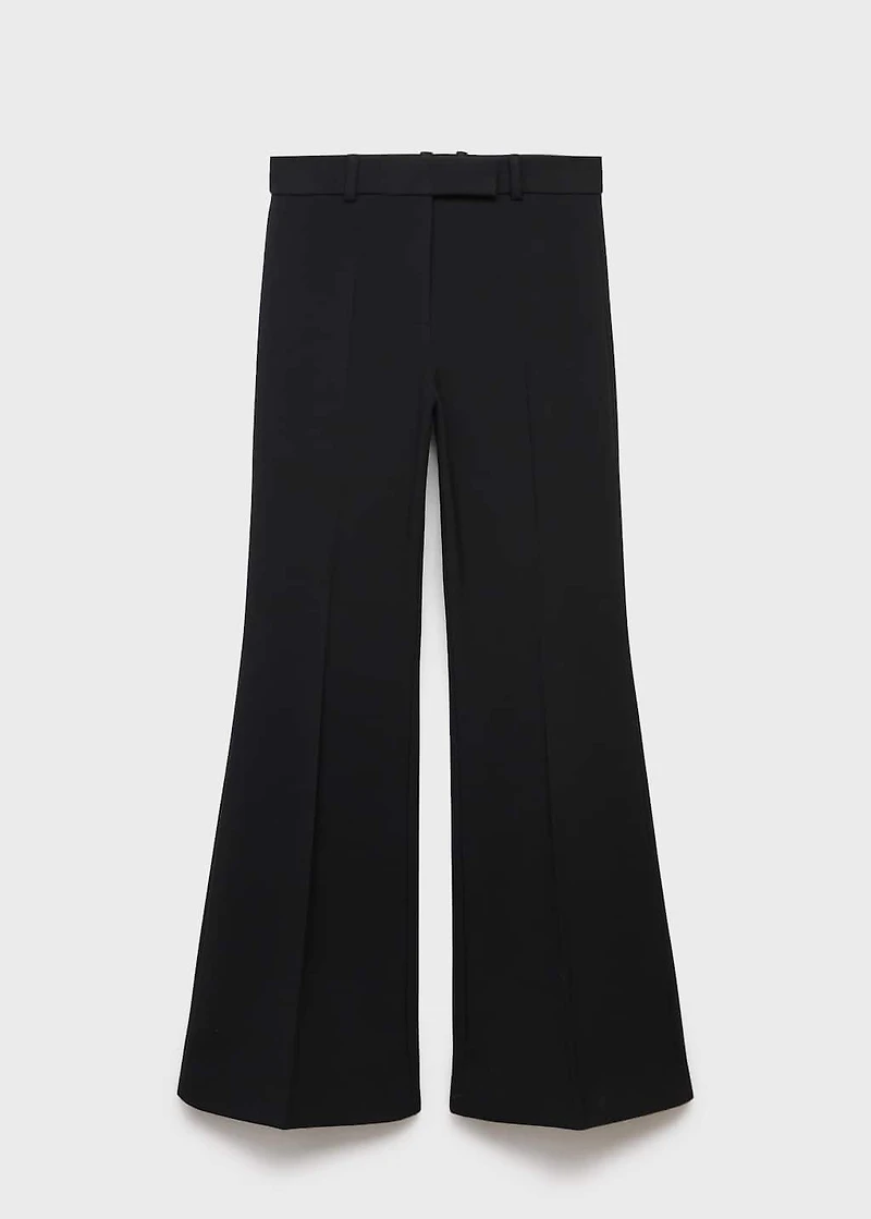 Straight-fit suit pants
