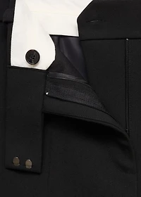 Straight-fit suit pants
