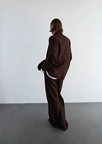 100% wool suit trousers