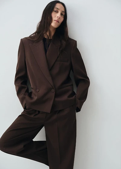 Double-breasted suit jacket