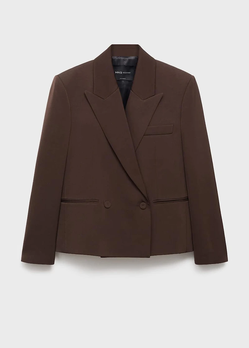 Double-breasted suit jacket