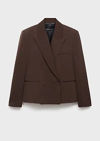 Double-breasted suit jacket