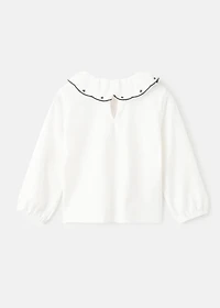 Cotton t-shirt with embroidered stars