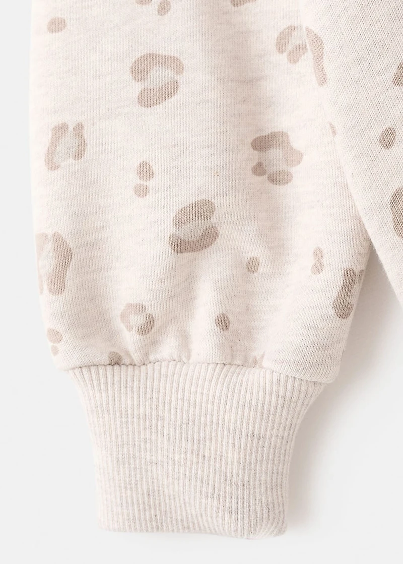 Leopard cotton sweatshirt