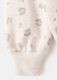 Leopard cotton sweatshirt