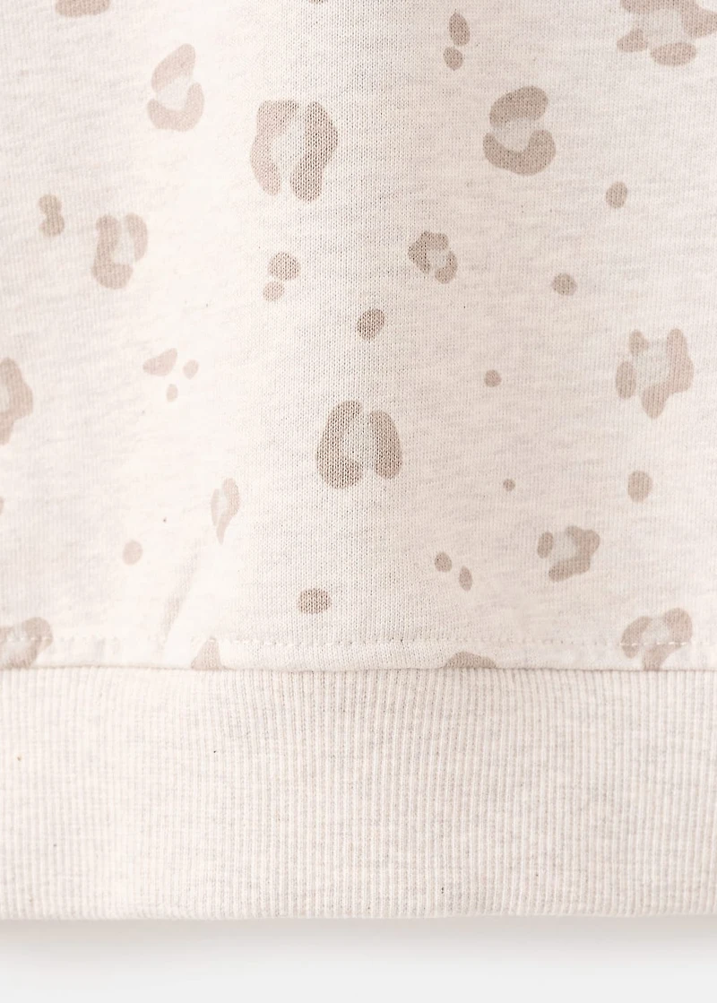Leopard cotton sweatshirt