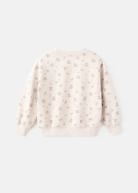 Leopard cotton sweatshirt