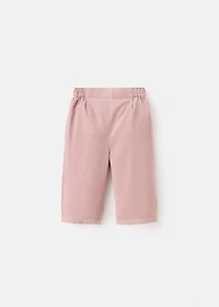 Pleated corduroy pants