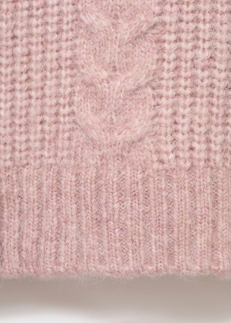 Textured knit sweater