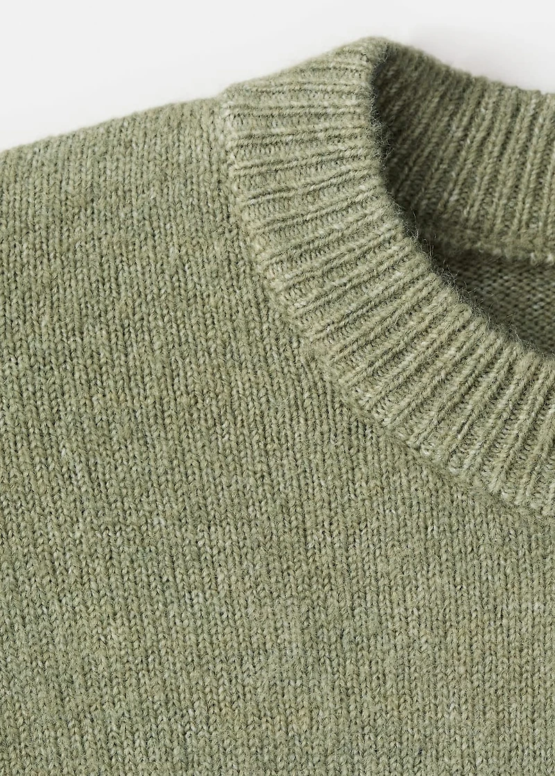 Knit embroidered sweater