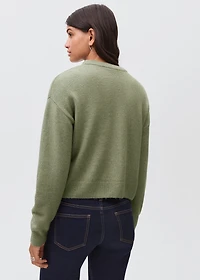 Knit embroidered sweater
