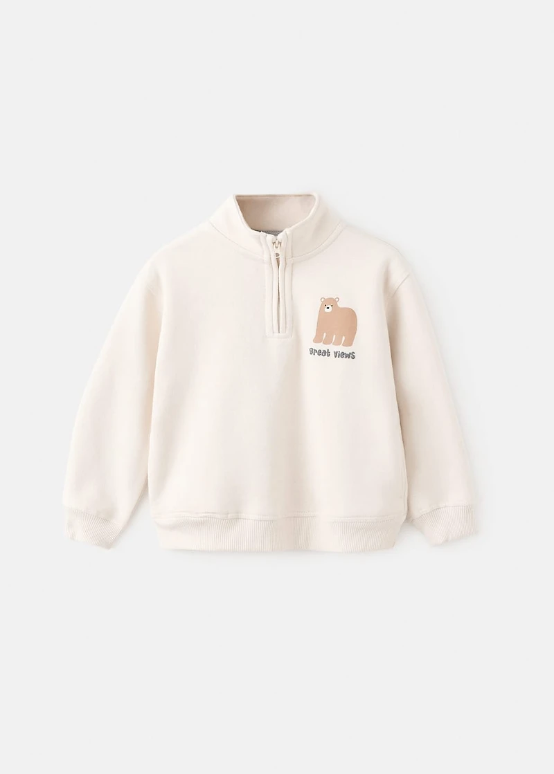 Bear print sweatshirt