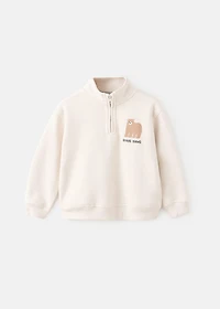 Bear print sweatshirt