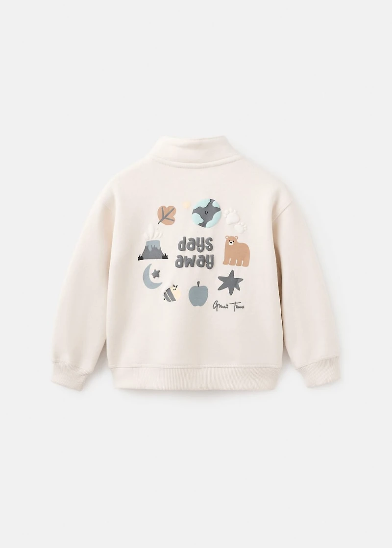 Bear print sweatshirt