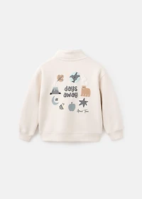Bear print sweatshirt