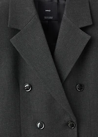 Double-breasted suit blazer