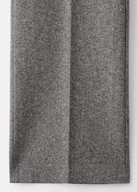 Straight wool-blend suit pants