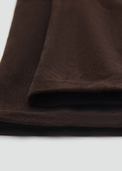 Long leather suede gloves