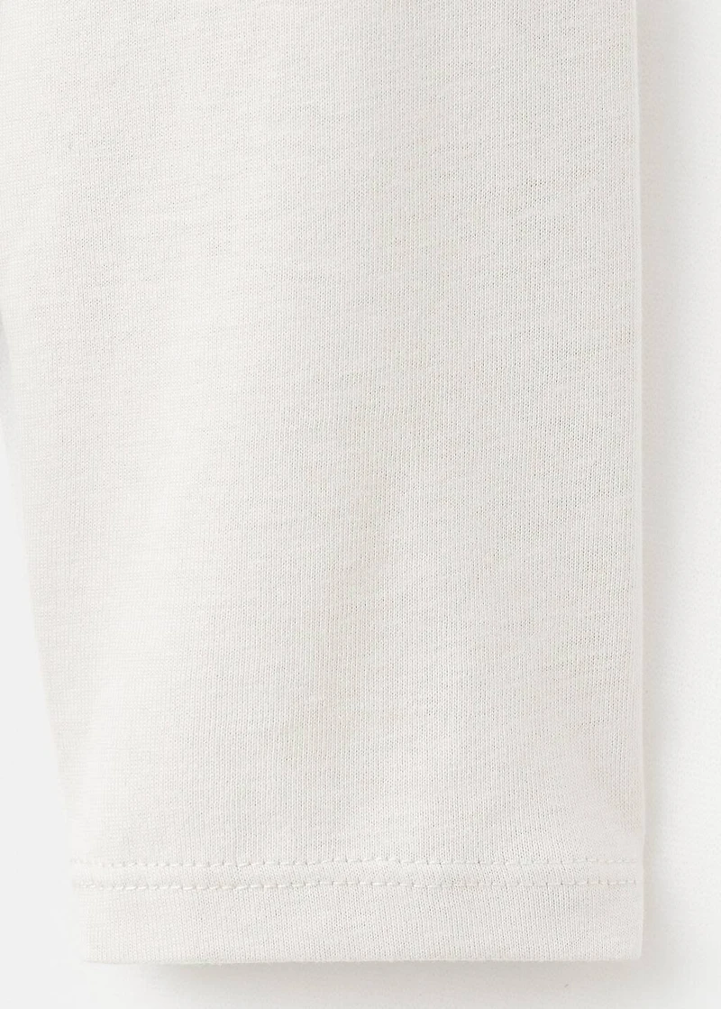 Embroidered printed T-shirt