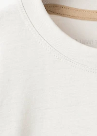 Embroidered printed T-shirt