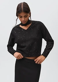 Knit paillette sweater