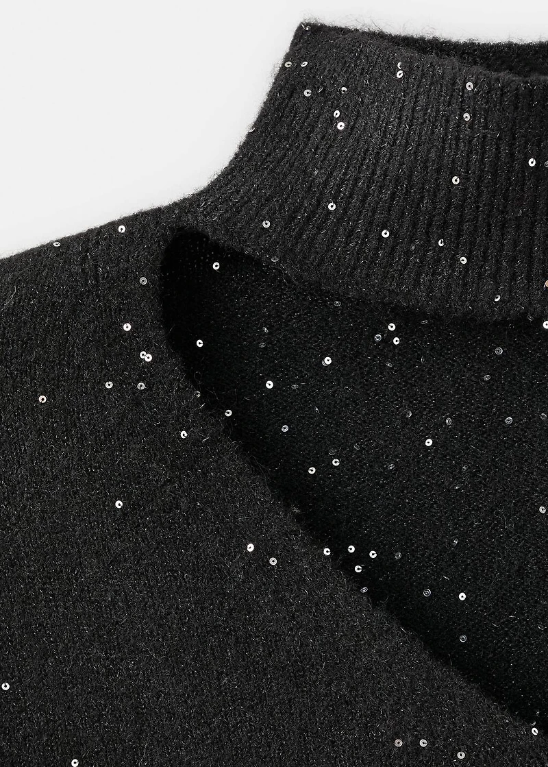 Knit paillette sweater