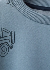Printed cotton sweatshirt