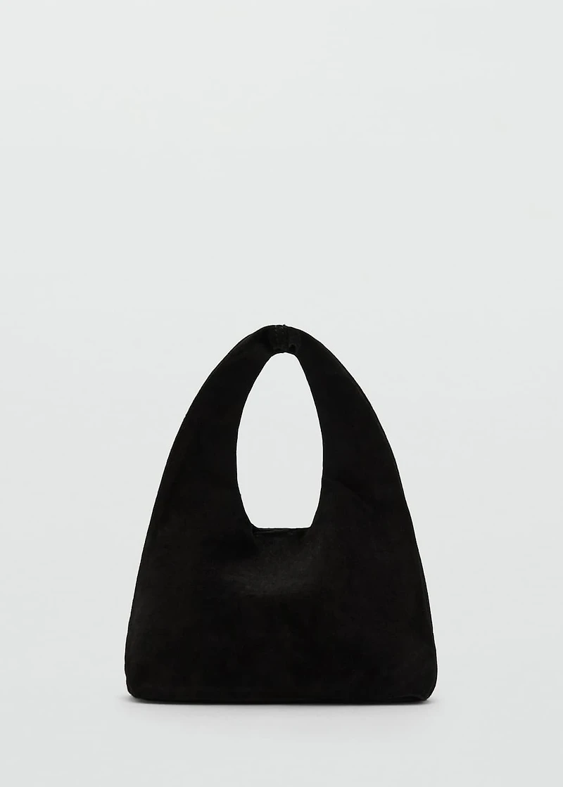 Suede leather mini-bag
