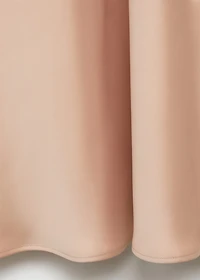 Satin dress with slit sleeves
