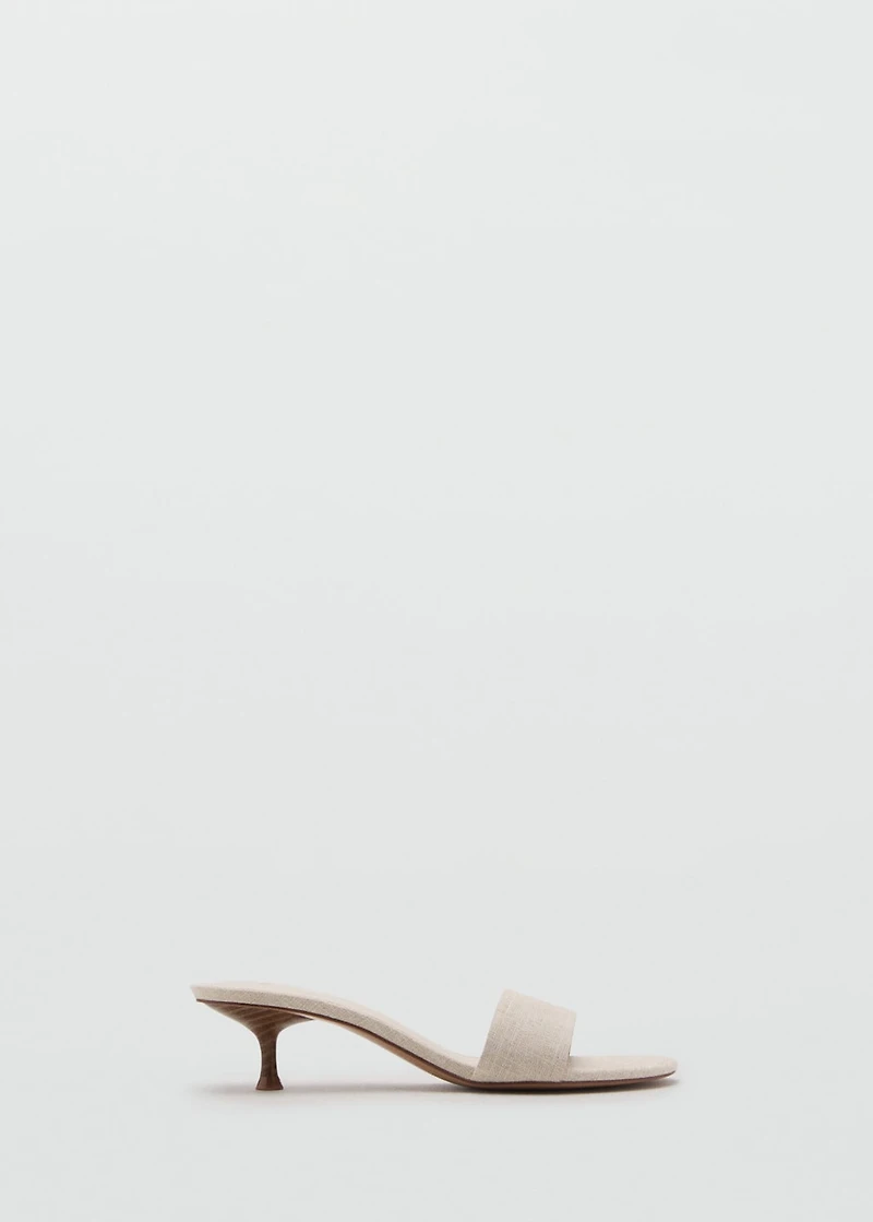 Kitten heel sandals