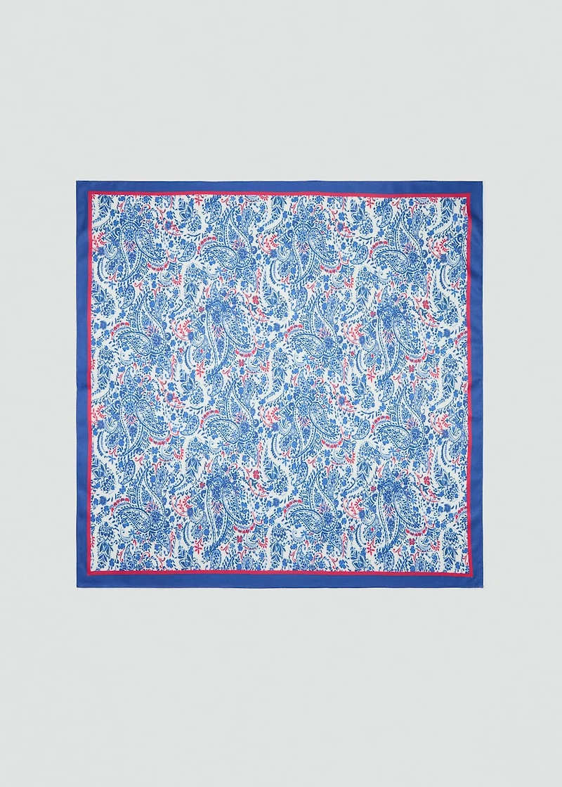Paisley print scarf