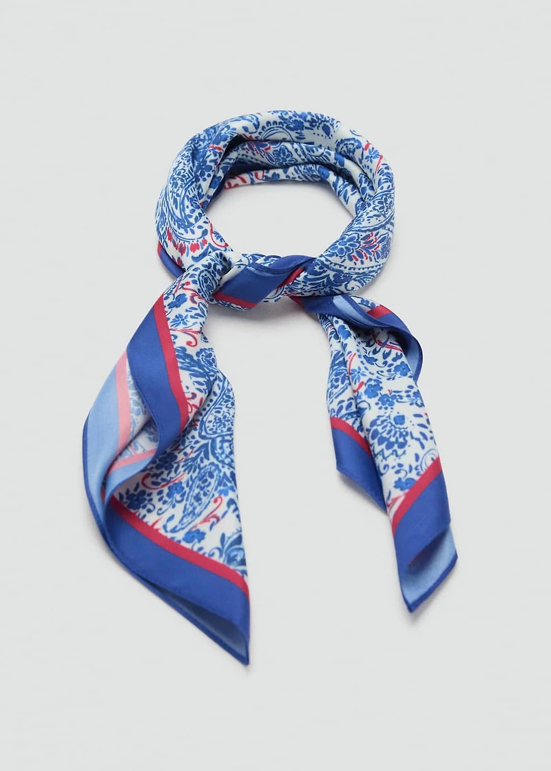 Paisley print scarf