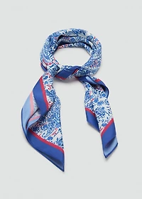 Paisley print scarf