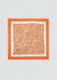 Leaf-print scarf