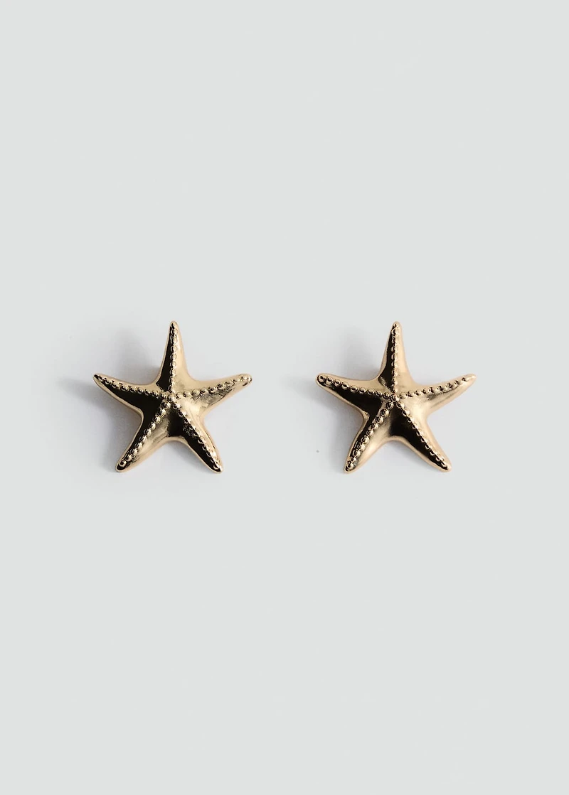 Star design earrings