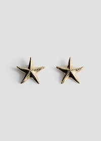 Star design earrings