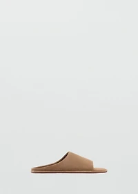 Suede leather sandals
