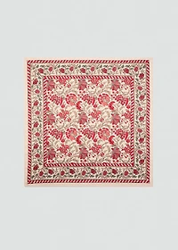 Flowers printed scarf