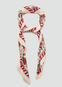 Flowers printed scarf