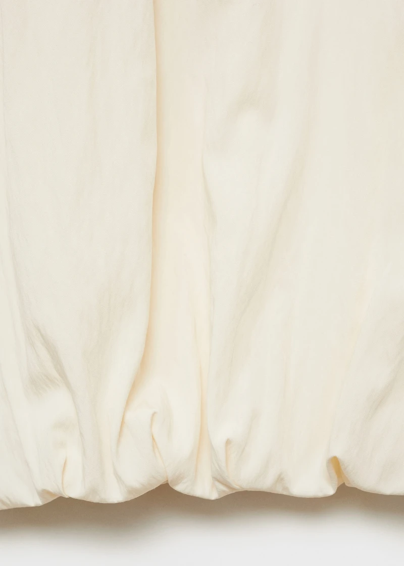 Crop puffed shirt