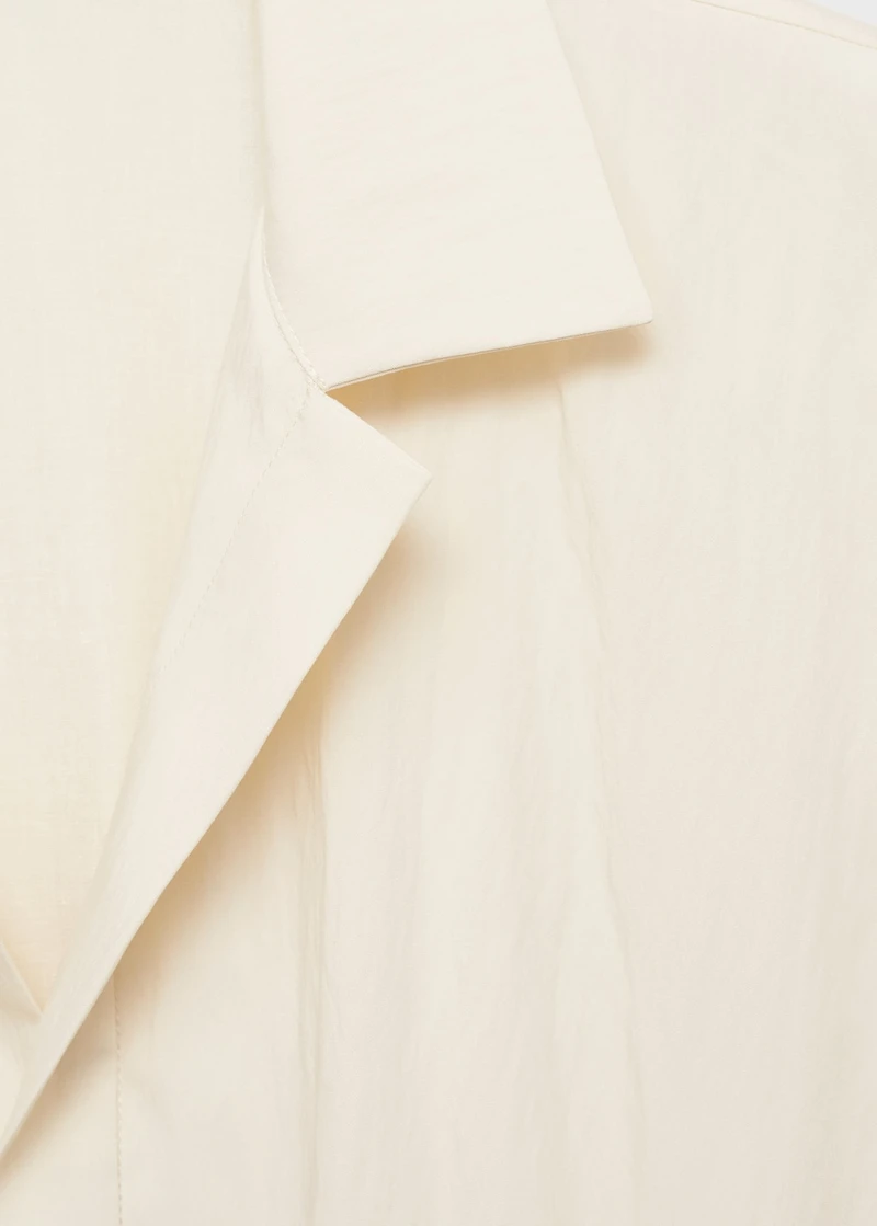 Crop puffed shirt