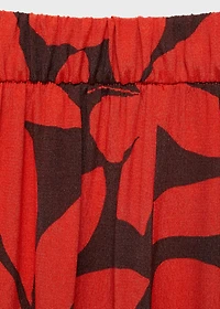 Flowy printed trousers