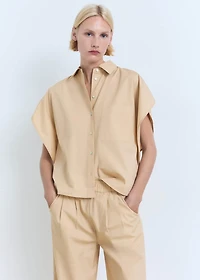 Straight-cut crop pants