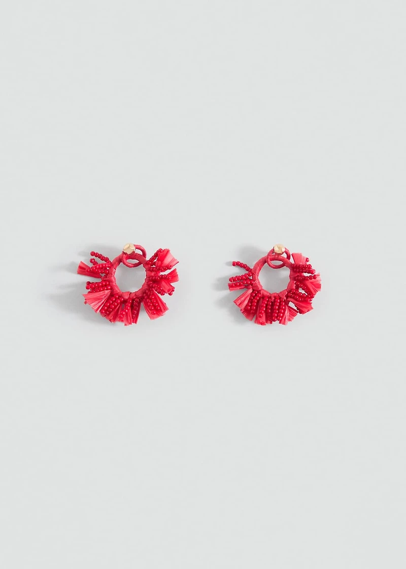 Bead loop earrings