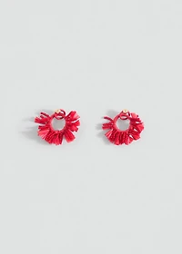 Bead loop earrings