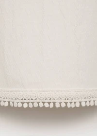 Textured embroidered t-shirt