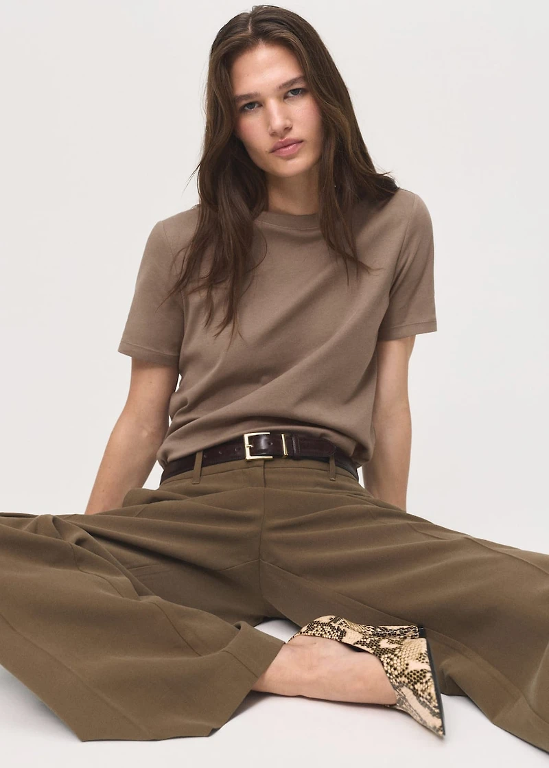 Cotton short-sleeved t-shirt