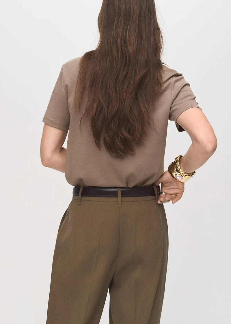 Cotton short-sleeved t-shirt