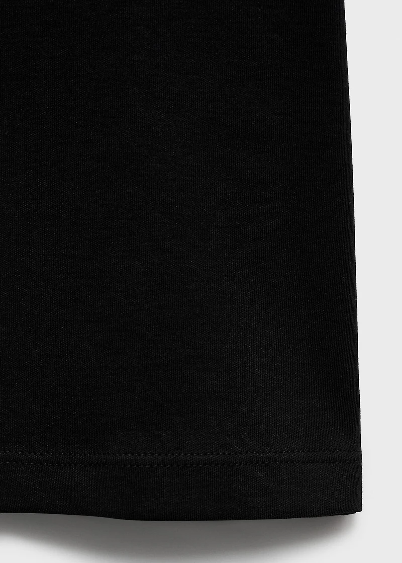Cotton short-sleeved t-shirt
