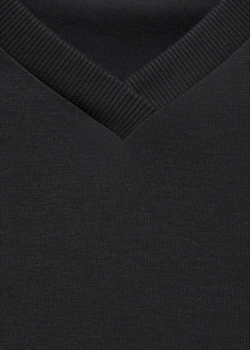 V-neck cotton T-shirt